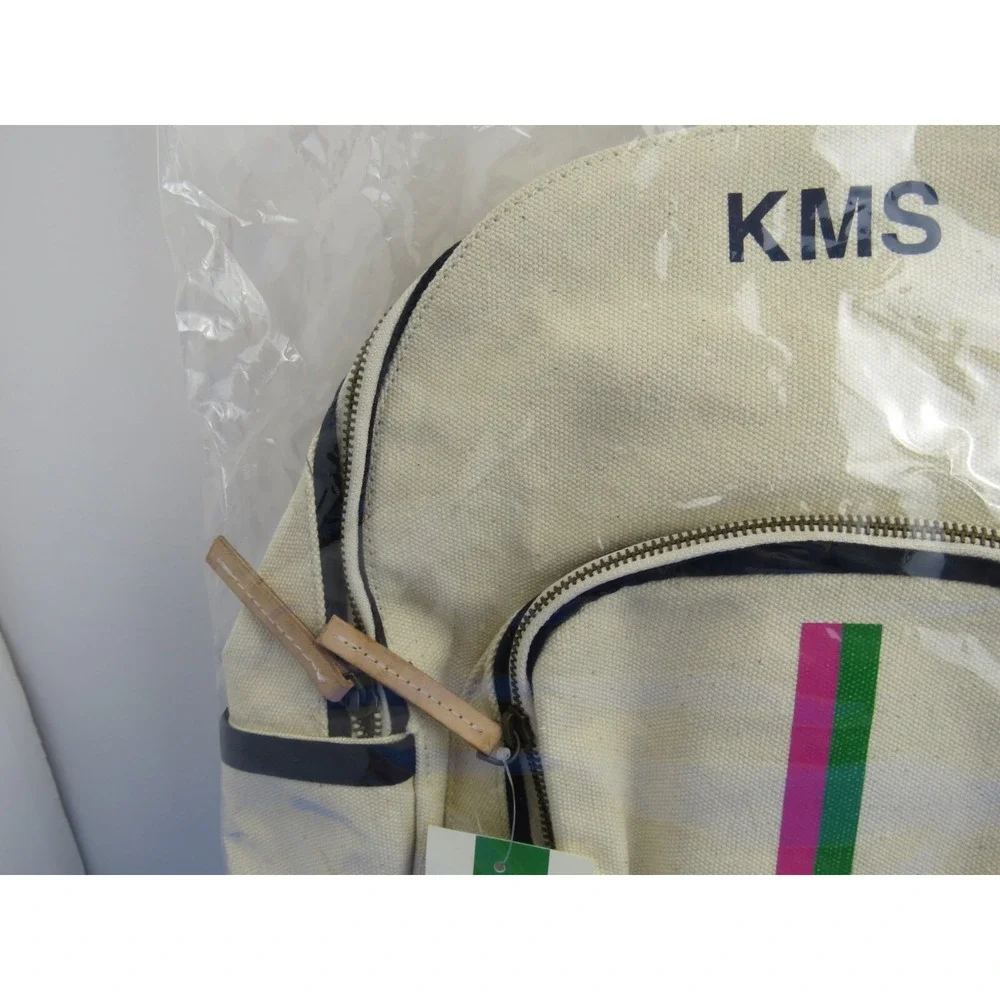 Parker Thatch Be Bold Backpack Monogram Pink Green Stripe Limited Edition KMS